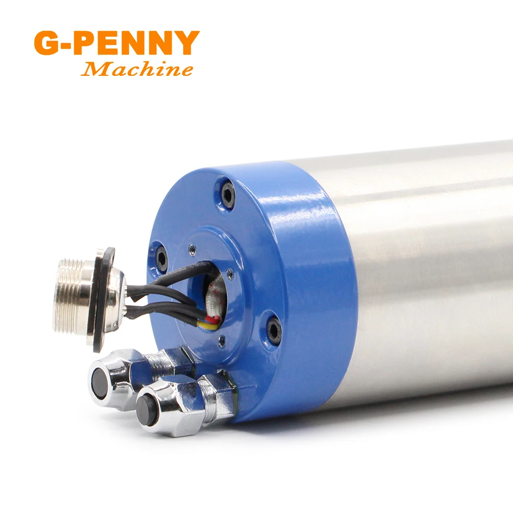 G-PENNY 1.2KW ER11 Water cooled spindle motor D65mm 400Hz Wood/Stone working spindle CNC Machine 4 pcs ball bearings