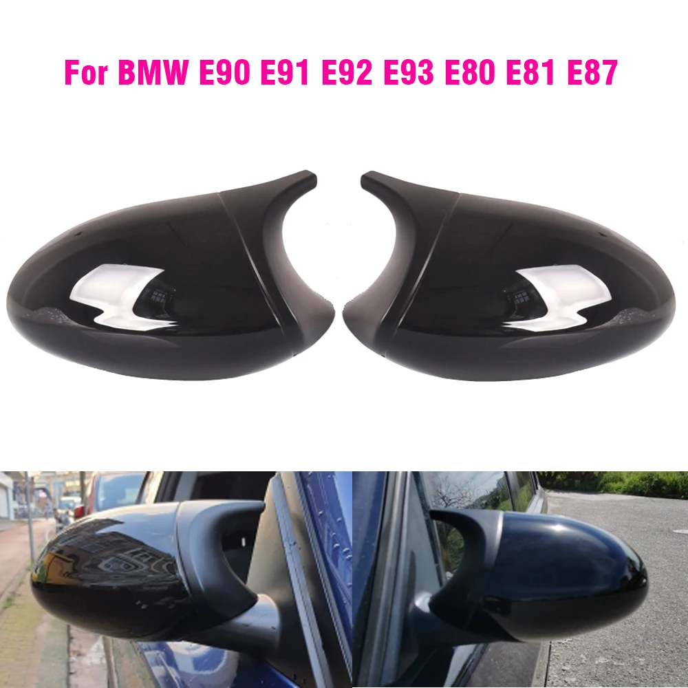 

Car Side Door Rearview Side Mirror Cover Cap For BMW E90 E91 2005-2007 ,E92 E93 2006-2009 ,M3 Style E80 E81 E87 Parts styling