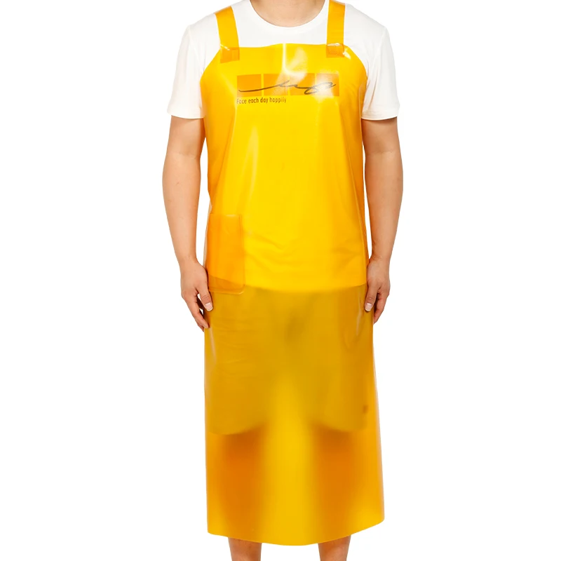 Rubber Work Apron Waterproof Oil-Proof Men's Overall Smock Adult Home Kitchen Women Restaurant Wear-Resistant Thick Pinafore