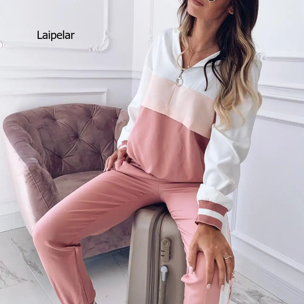 

Lounge Wear Tracksuit Women Jogging Vetement Femme 2021 Two Piece Pants Set Summer Loose Suits