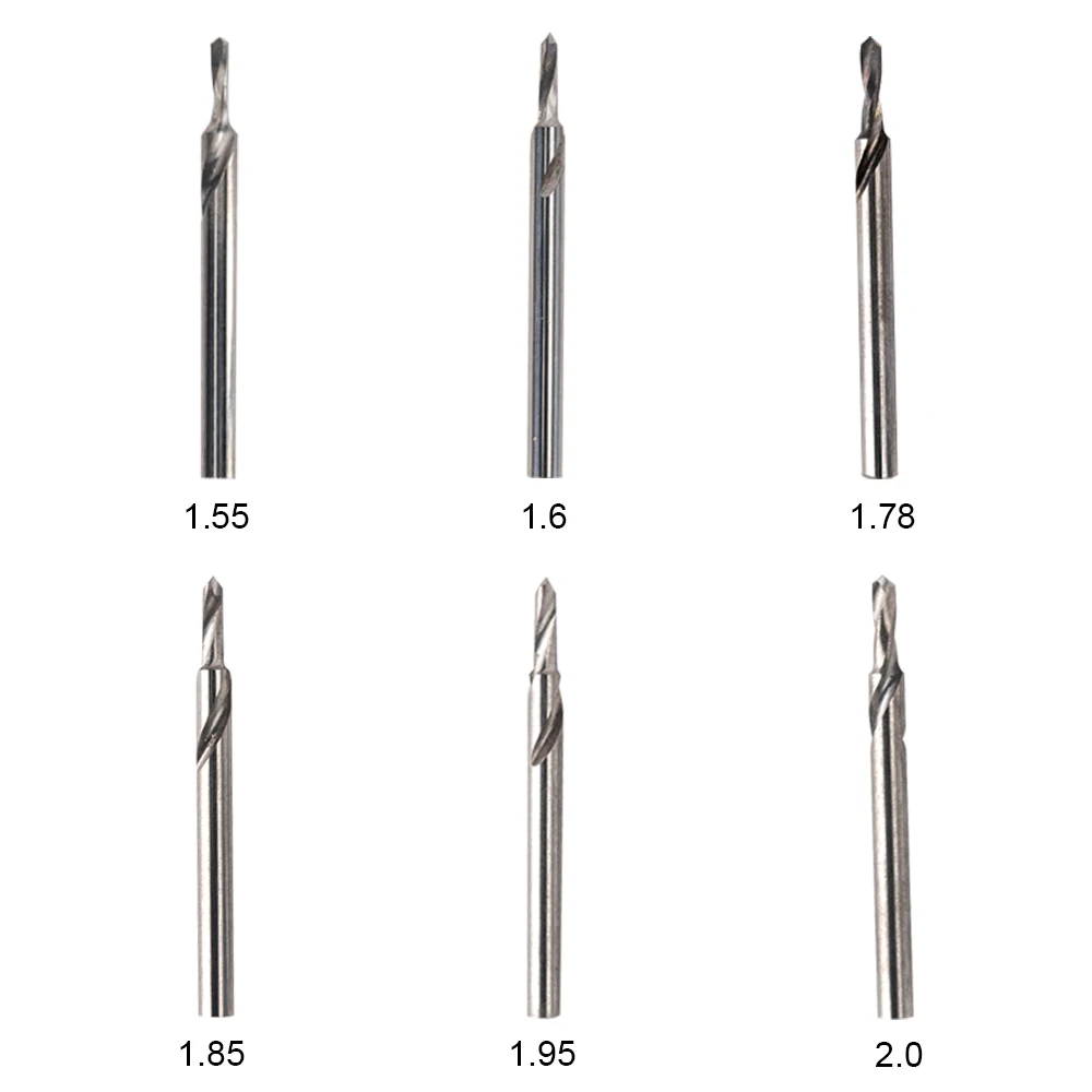 10 Pcs Dental Lab Drill Laser Seed Nail Machine Tungsten Steel Carbide Drill Bits 1.55 1.6 1.75 1.85 1.95 2.0 for Pindex