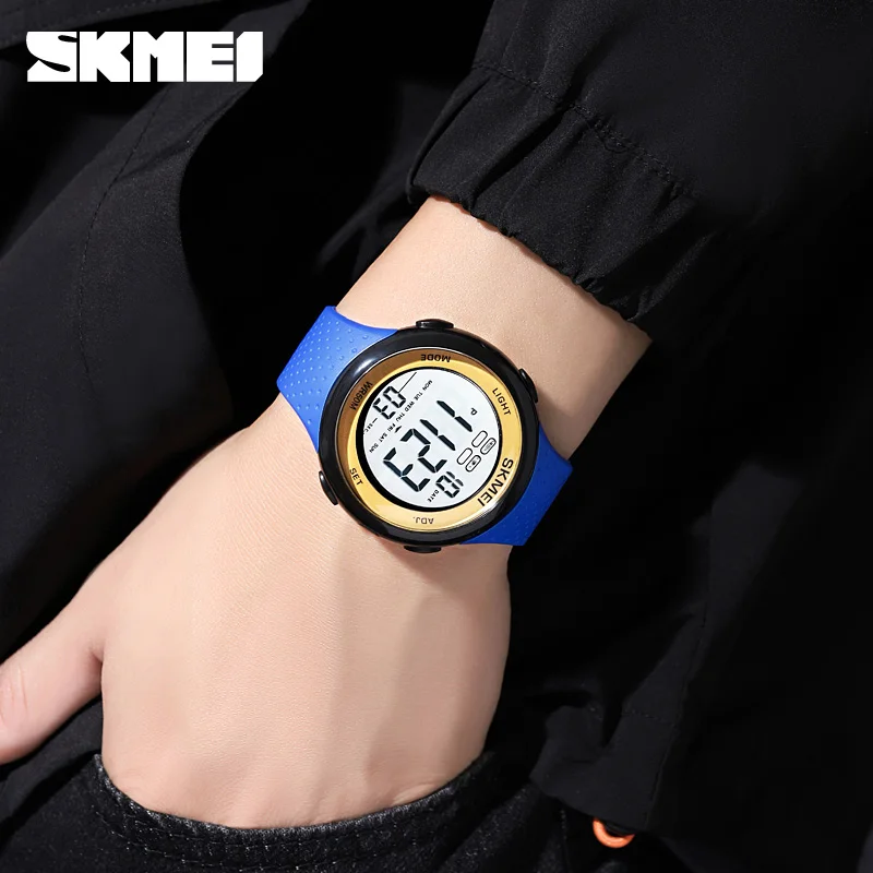 Luxury Men Watch Electronic Luminous Digital Watches Fashion Brand SKMEI Wristwatch Countdown Chronograph Clock Waterproof Hour