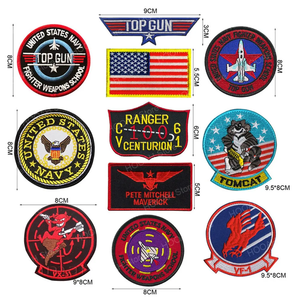 LIBERWOOD Top Gun Flight Test MAVERICK Ranger Patch Keychain