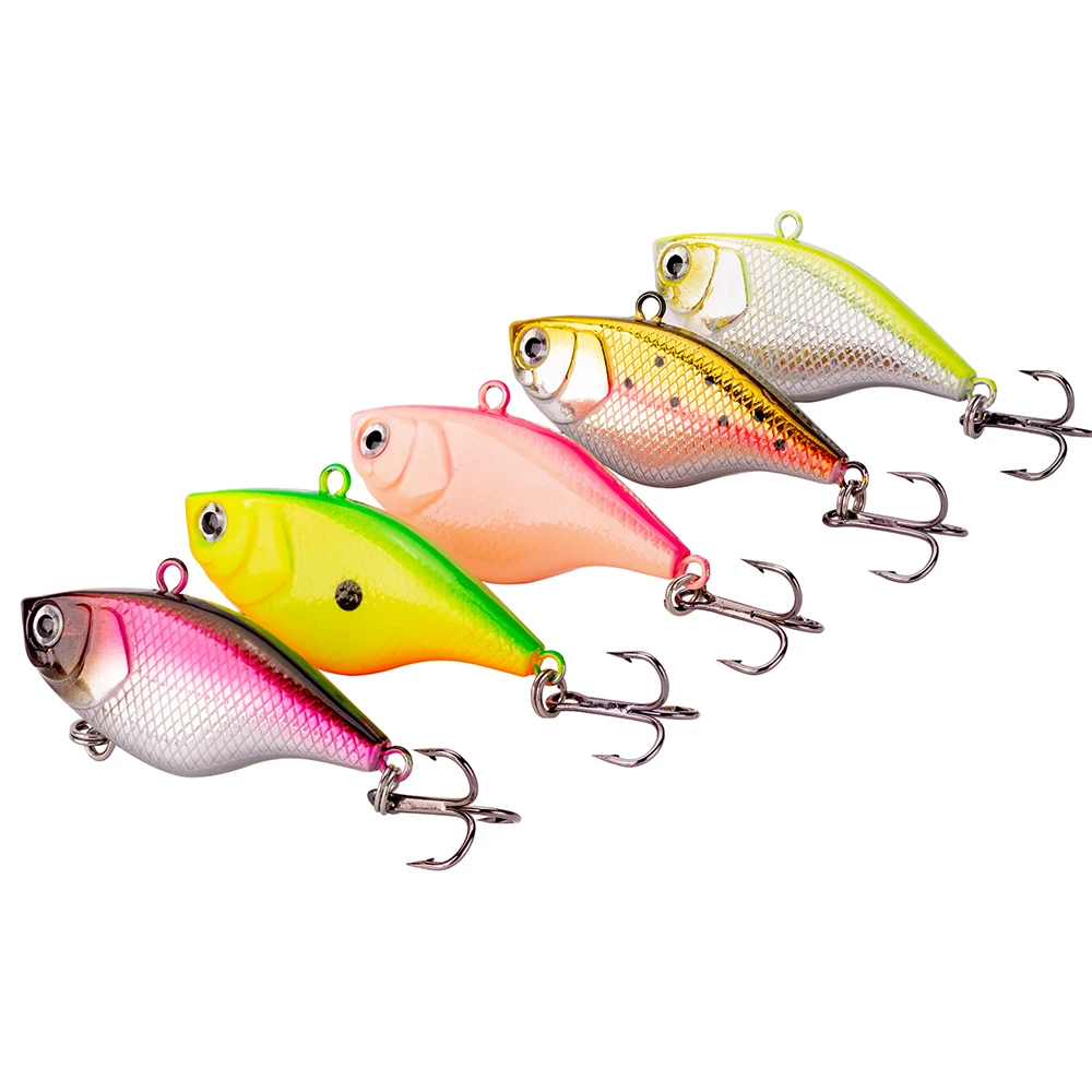 1PCS 4Cm 3.5g 4.8G 5g Winter Crankbait Wobbler Sinking Fishing Crankbaits Vib Hard Lure Mini Actions Wobblers Fishing Tackle