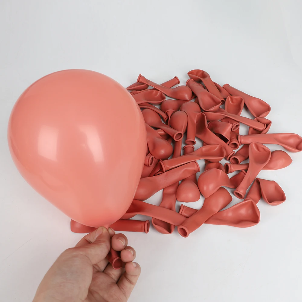 18/12/10/5 Zoll Ballons Retro Grün Kaffeebraun Hautfarbe Latexballon Babyparty-Ballons für Partydekoration Luft-Helium-Globos – Detail 6