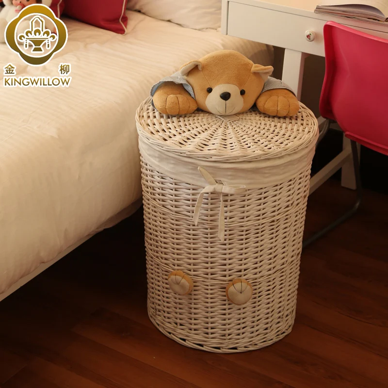 zq Rattan Woven Laundry Basket Toy Storage Box Household Dirty Laundry Basket Storage Basket Woven