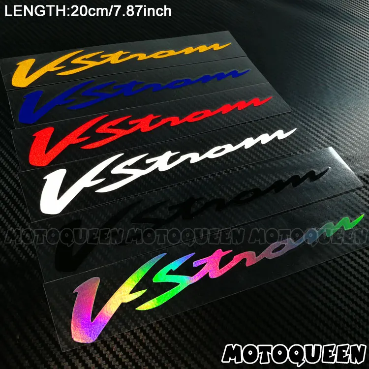 

Motorcycle body Wheels Fairing Helmet Tank Pad decoration reflective Stickers Decals For SUZUKI Vstrom V-Strom DL 250 650 1000