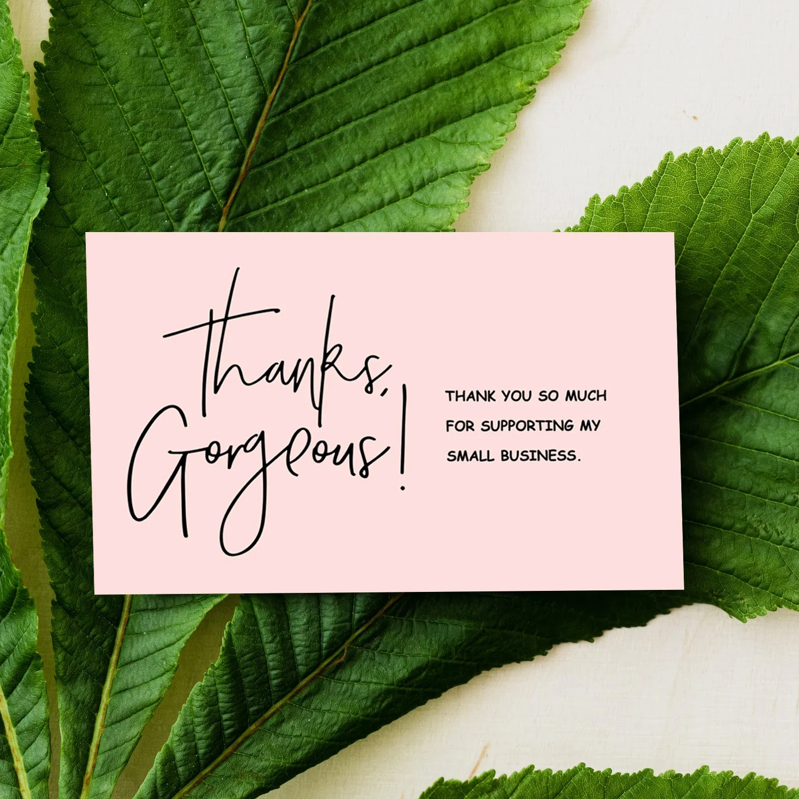 30 teile/paket Rosa Danke Karte Für Unterstützung Business Paket Dekoration Visitenkarte Handgemachte Mit Liebe Für Verkäufer Freundliche