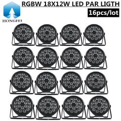 16PCS/ 18X12W RGBW LED PAR Light/ disco light dmx control LED wash light stage professional dj equipment