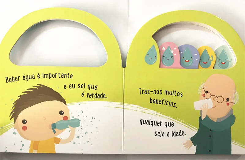 2 Books Parent Child Kids Toddler Trottie Portuguese Book Early Education Cute Picture Knowledge Learning Cardboard Libros Age 1