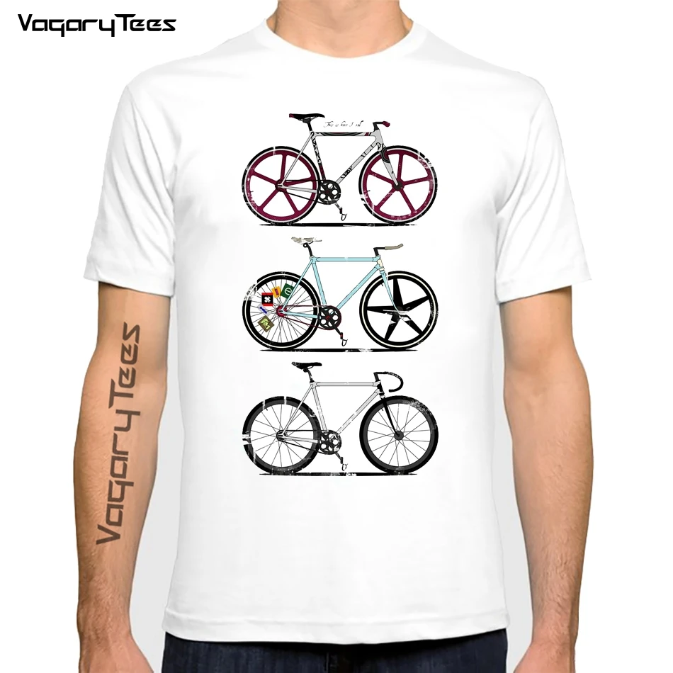 Fixed Gear Road Bicycle Classic T-Shirt This Is How I Roll Fashion Men Short Sleeve Print Sport Casual Tops Hip Hop Boy tshirt