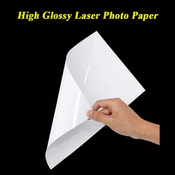 Papier photo double face pour imprimante laser, papier d'impression laser, haute brillance, A4, 105g, 128g, 157g, 200g, 250g, 300g