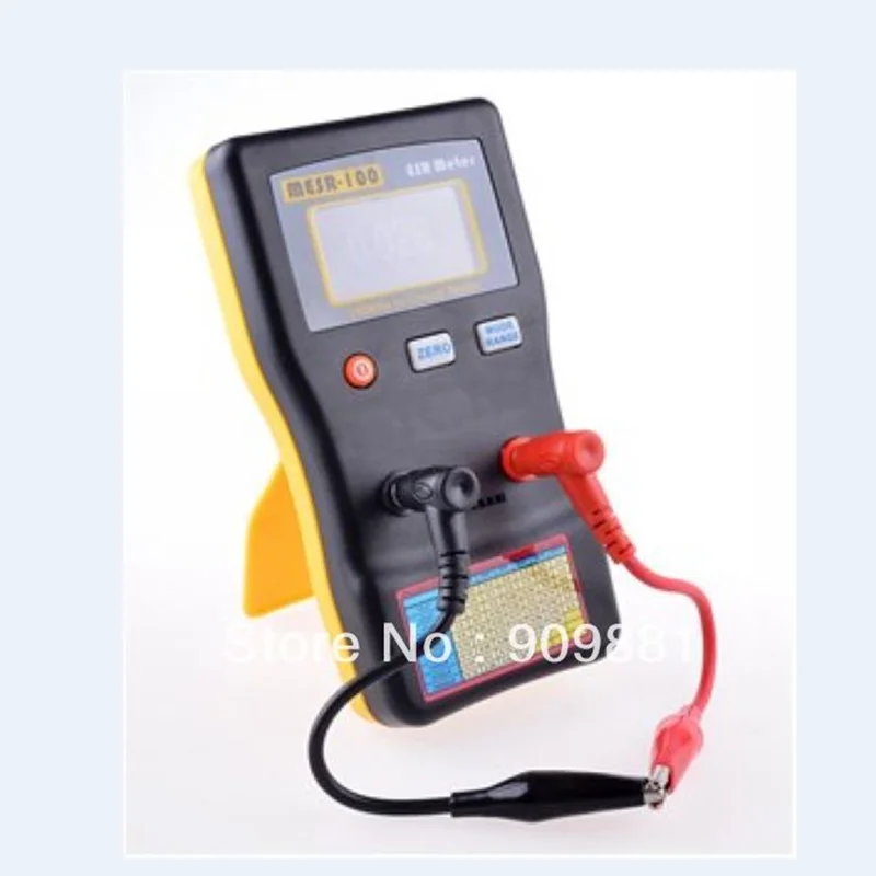 AutoRanging ESR Electrolytic Capacitor Low Ohm Meter Electronic Capacitive Resistance Tester 0.01 to 100R Online Test MESR-100