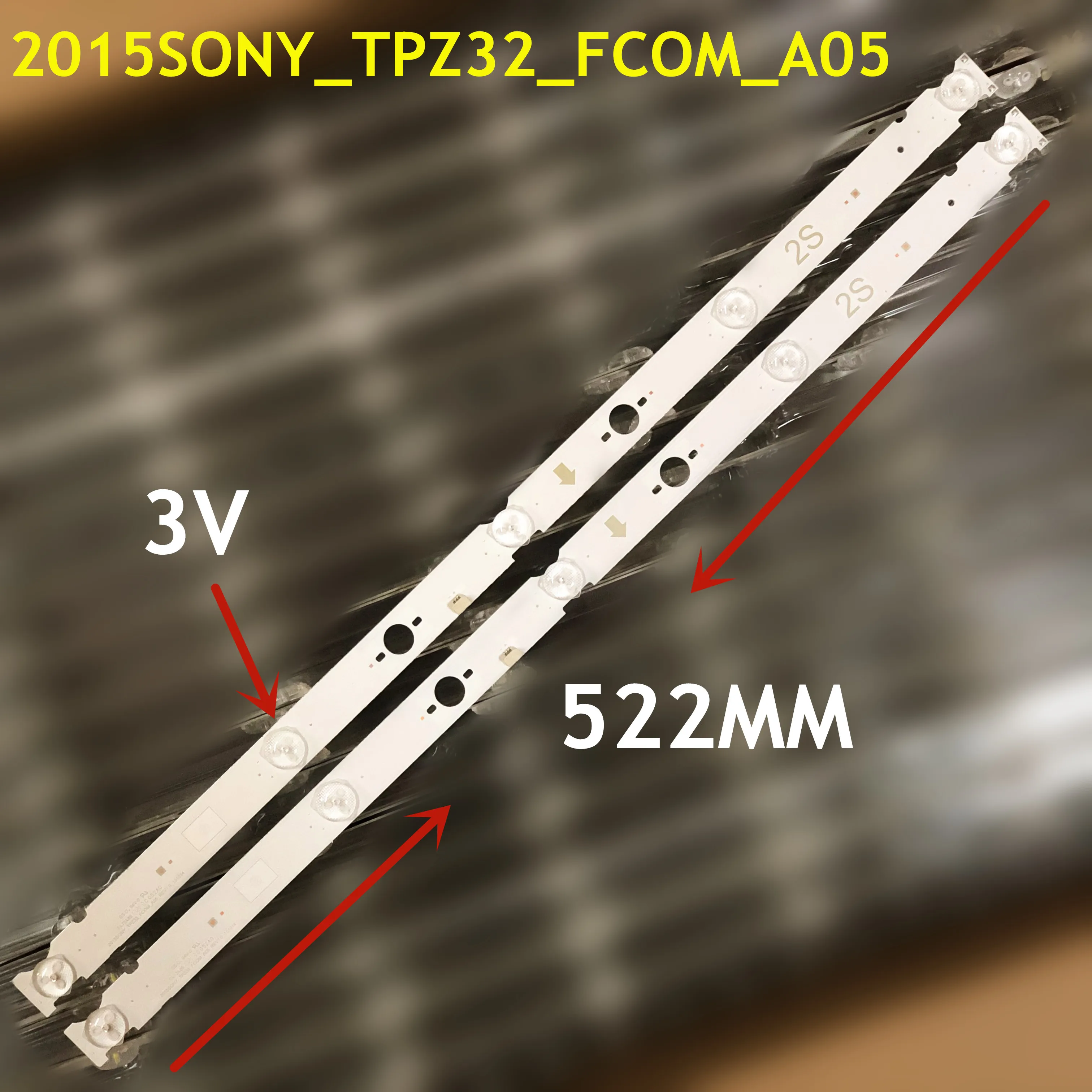 2PCS LED Strip For 2015SONY_TPZ32_FCOM_A05 for SONY KDL-40WD653 KDL-32WD603 KDL-32WD600 KDL-32RD435 KDL-32RD433 KDL-32W600D