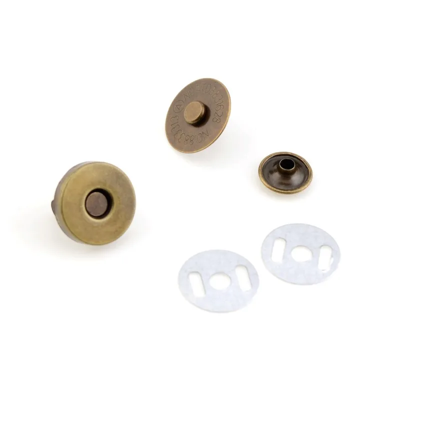 20 Sets Buttons Magnetic Niet Stud Geldbörse Snap Verschlüsse/Verschluss für Handtasche 14/18mm