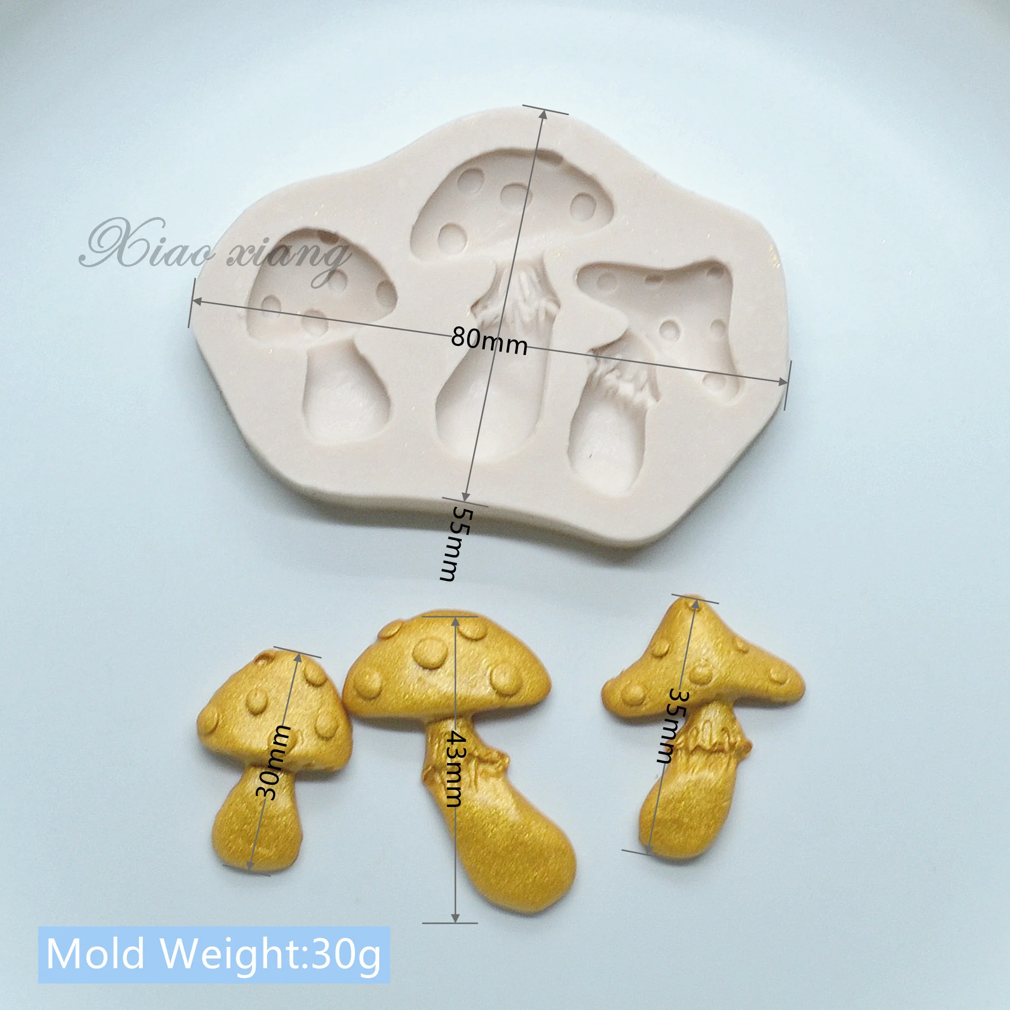 3D Forest Mushroom And Snails Silicone Molds Fondant Molds Cake Decorating Tools Candy Resin Clay Chocolate Mould M903