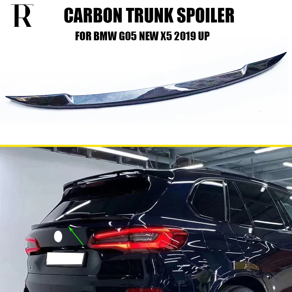 MP Style Carbon Fiber Rear Trunk Lip Wing Spoiler for BMW G05 X5 2019 UP