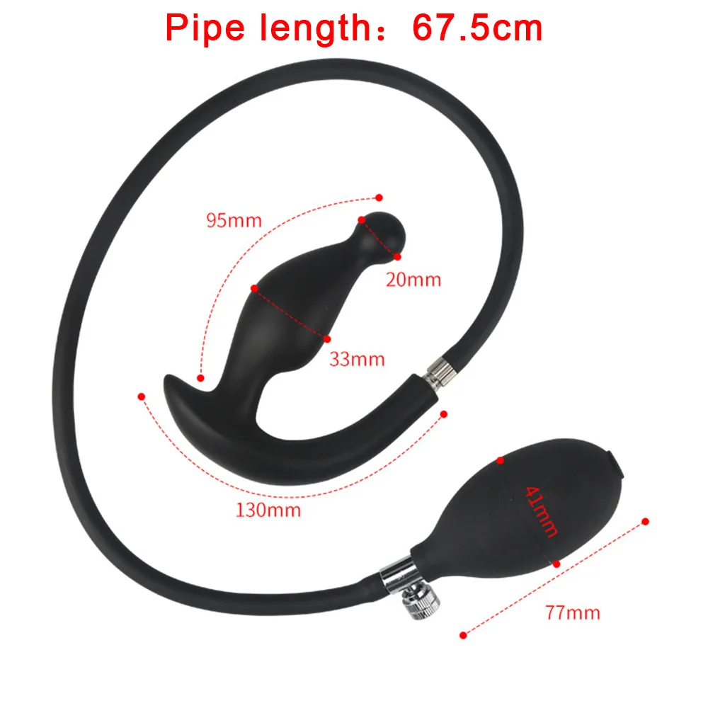 IKOKY Anal Plug Expandable G-spot Prostate Massager Adult Dildo Pump Inflatable Butt Dilator Butt Plug Sex Toys for Man Women