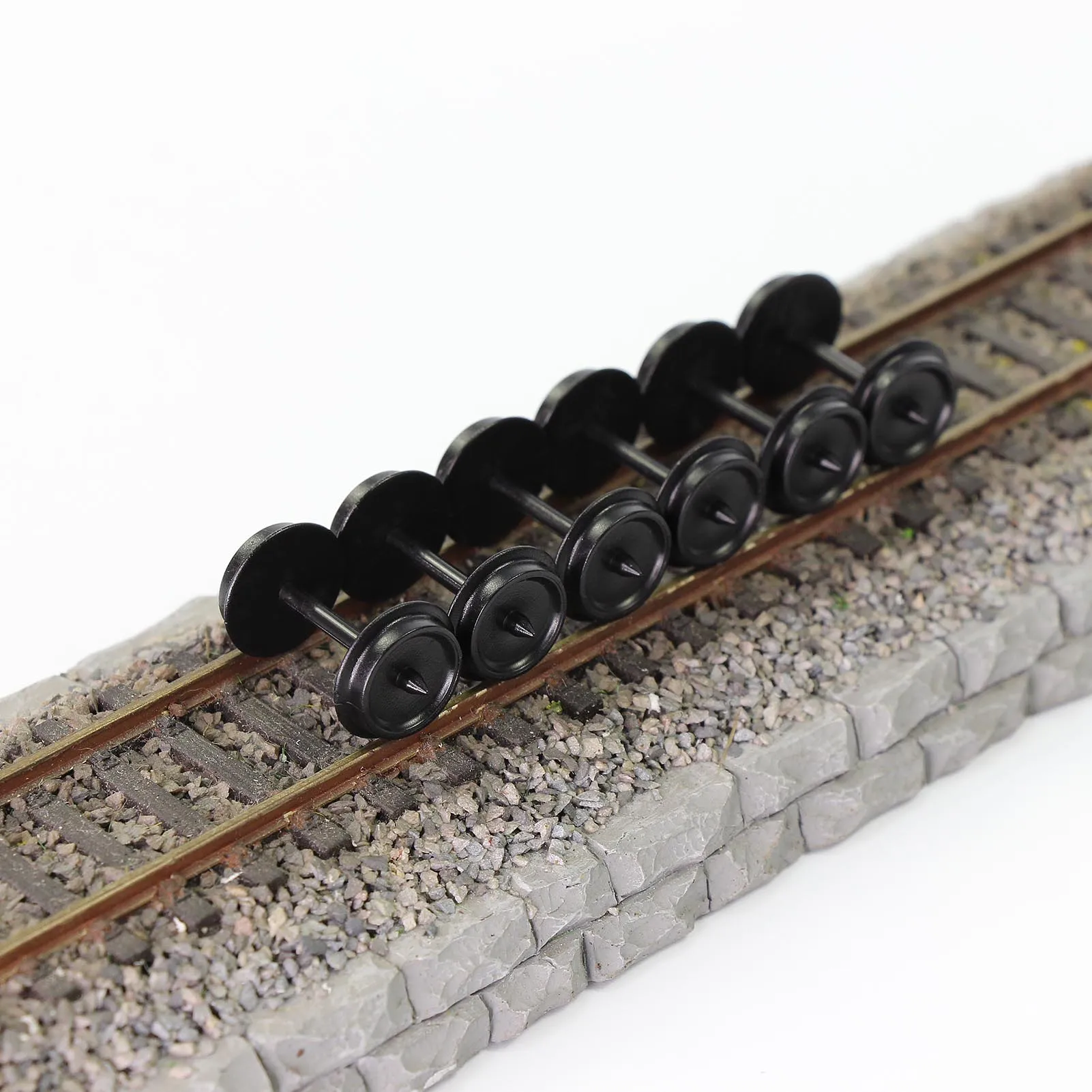 24pcs/48pcs POM Plastic 36\'\' Wheels for Model Train 1:87 HO Scale 36\