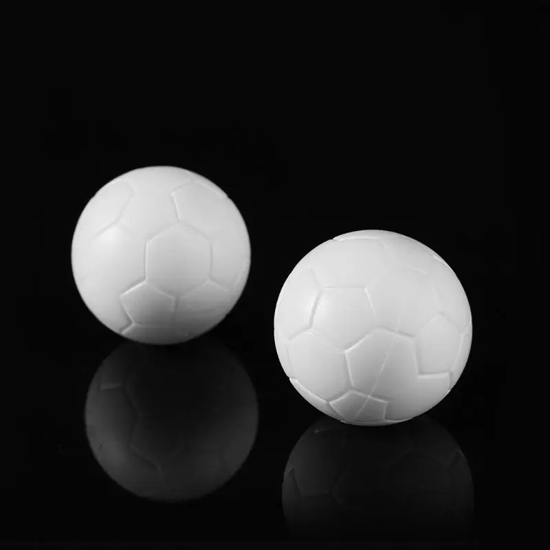 Futbolín de resina blanca para interiores, pelota de fútbol Fussball de 32mm y 36mm, puzle de juguete para niños, Entretenimiento inteligente, 2