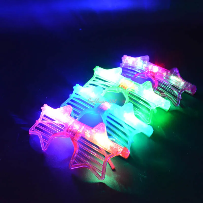 

24pcs LED Glowing Neon Lights Blinds Stars Glasses Party Children Toy Bar Adult Birthday Decoration Carnival Wedding Festival