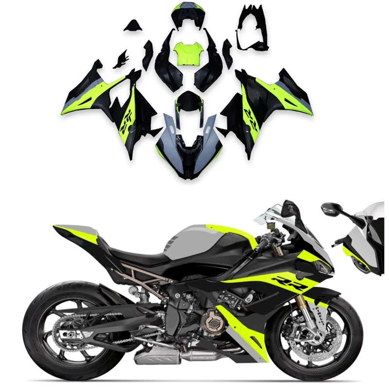 

for BMW Motorcycle Fairing HP4 S1000RR 2019 2020 2021 Candy Green ABS1 Injection Moulding Shell Motorcycle Shell Kit Accessories