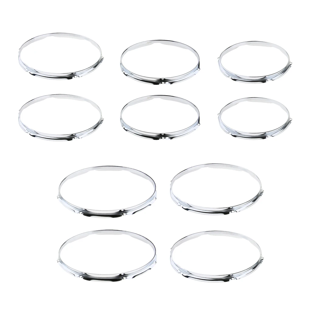 

2pcs Metal Snare Drum Plating Hoop Ring Rim for Percussion Instrument Parts