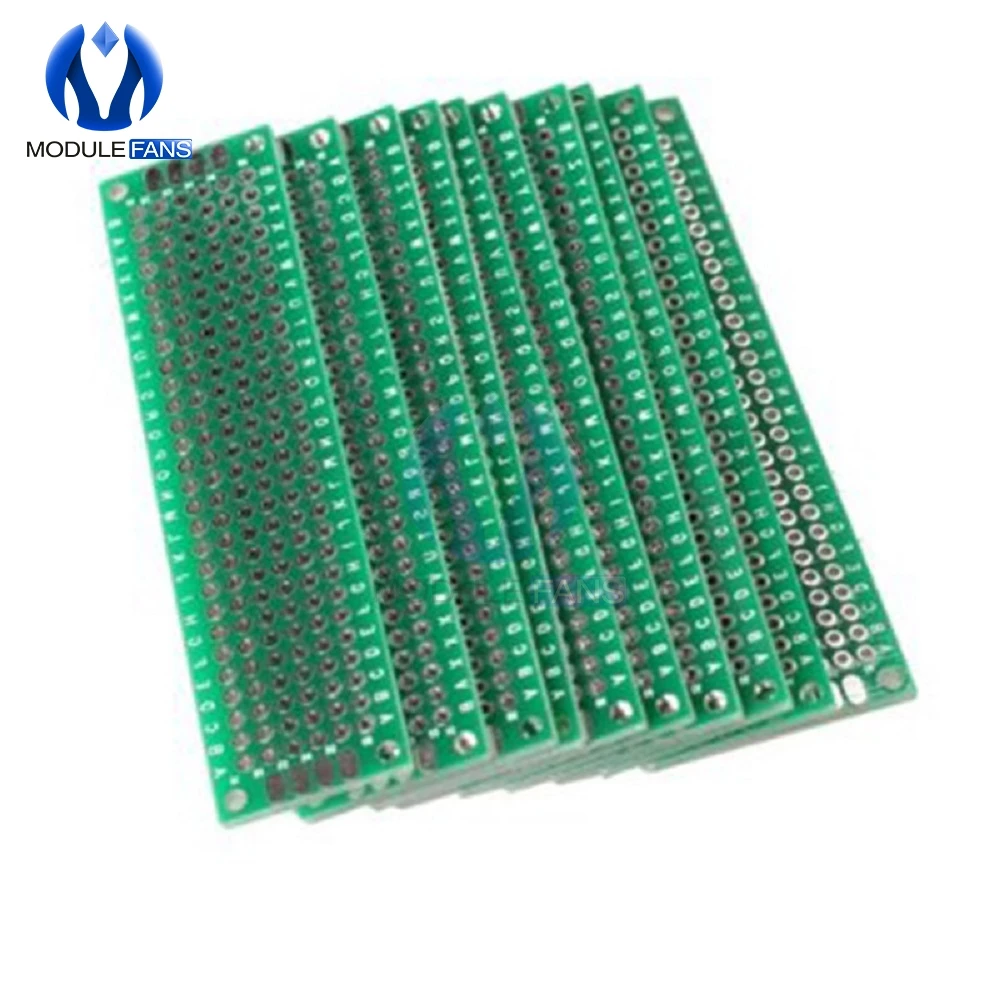 5pcs 2x8 2 X 8 cm 2*8 2x8cm Double Side Prototype Pcb Panel Universal Board Diy Electronic