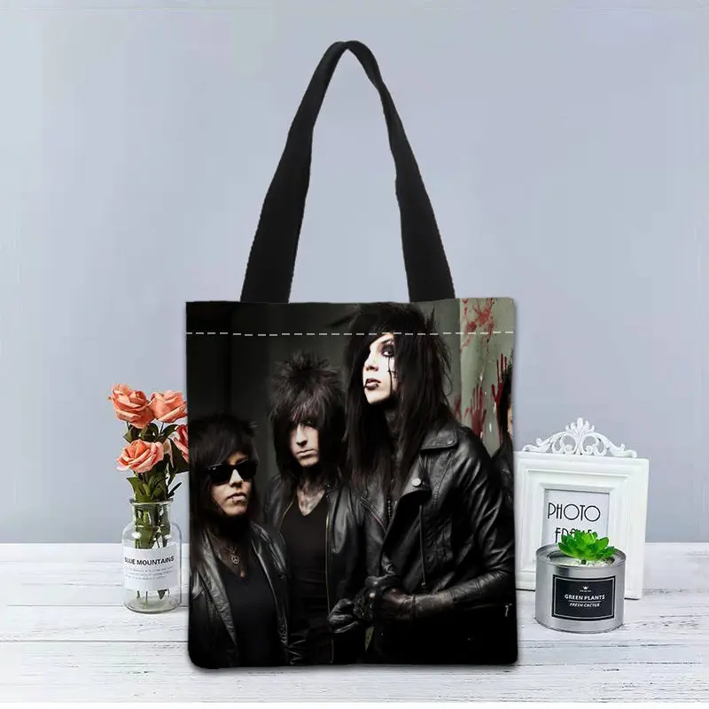 Neue benutzerdefinierte Black Veil Brides gedruckt Handtasche Leinwand Tragetaschen Einkaufen Reisen lässig nützliche Umhängetasche Frauen Tasche