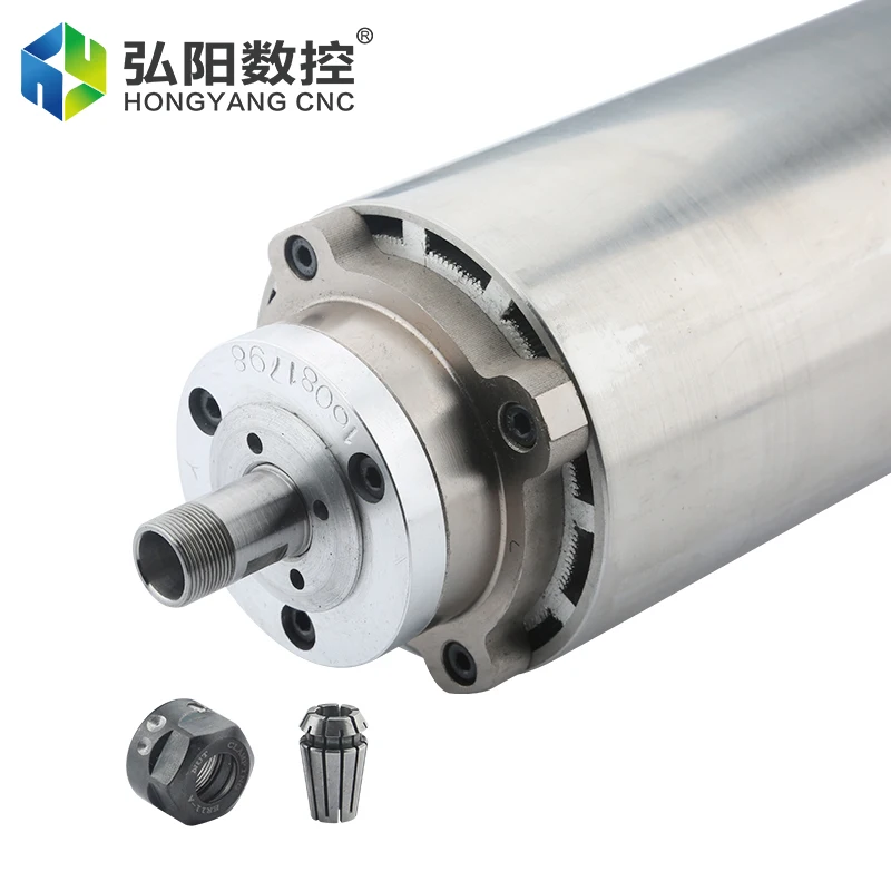 1.5 KW 80MM ER11 CNC Spindle Motor 220V 380V Air-Cooled Spindle For CNC Router Woodworking Engraving, Milling And Grinding