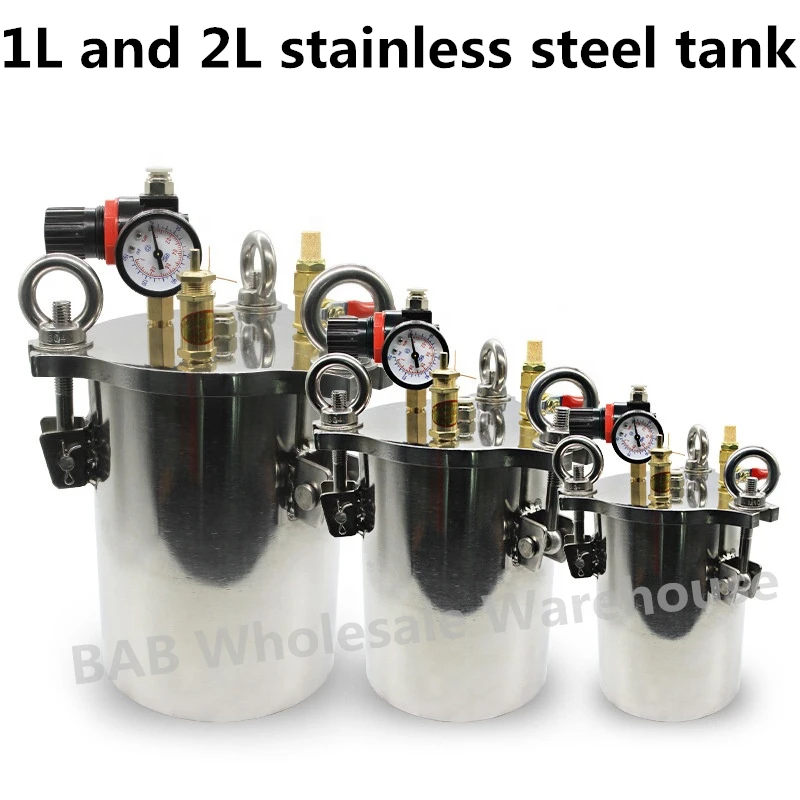 

1L and 2L stainless steel carbon steel pressure tank, distributor tank,Auto Fluid dispensing bucket