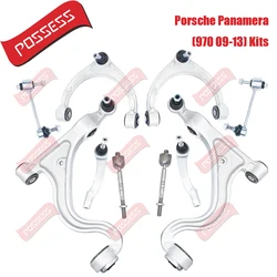 10 Pieces Front Axle Suspension Control Arm Stabilizer Link Tie Rod Kits For Porsche Panamera 970 3.0 3.6 4.8 Turbo 2009-2016