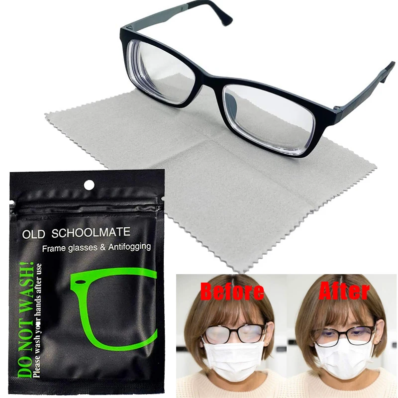 200Pack Reusable Anti-Fog Wipes Glasses Pre-moistened Antifog Lens Cloth Defogger Eyeglass Wipe Prevent Fogging for Glasses A+++