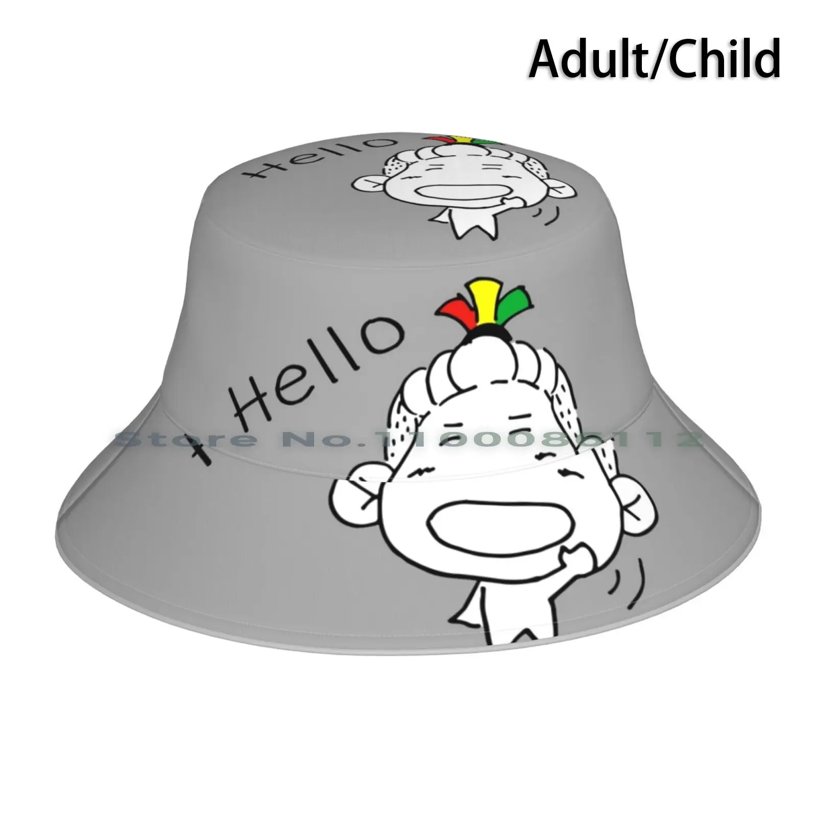 Say Hello By Reggae Boy. Bucket Hat Sun Cap Reggae Music Rasta Cool Weed Love Ska Indie Vintage Dub Guitar Jamaica Jazz Retro