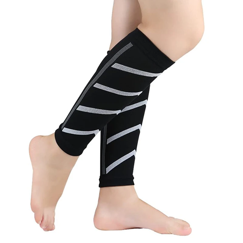 Brothock Kompression Dünne Kalbsleder Sport Socken Kalb Unterstützung Hilft Nacht Lauf Nylon Fluorescent Leggings Basketball Ärmeln