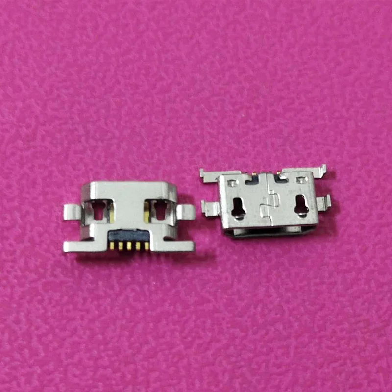 50pcs For Motorola G2 G+1 XT1063 XT1068 Micro USB Mini Jack 5pin Reverse insertion flat without curling side Female Connector