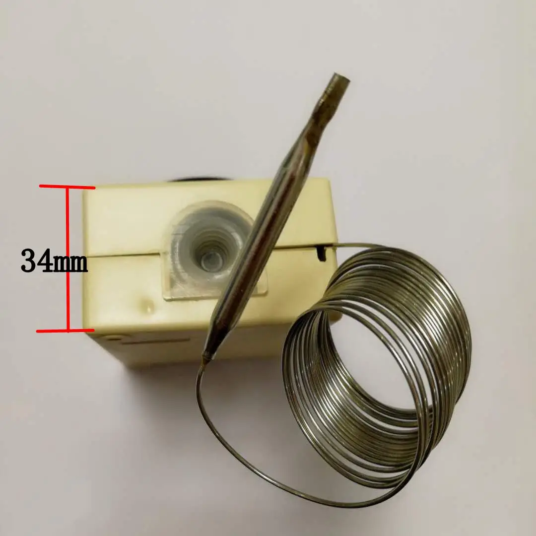 Termostato capilar para dispositivo eléctrico, controlador de termostato capilar con interruptor mecánico de temperatura, Caja impermeable