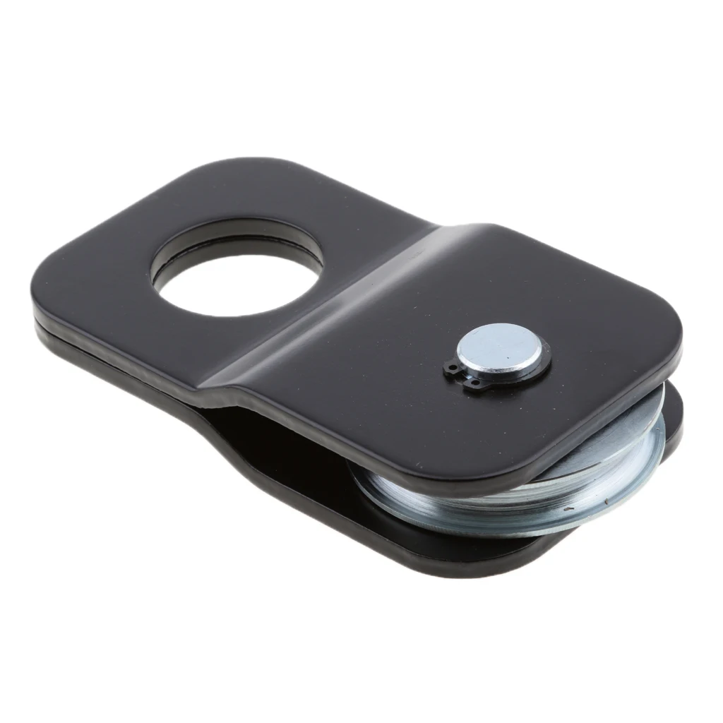 Black 9000lbs 4TON Heavy Duty Pulley Winch Snatch Block ATV UTV