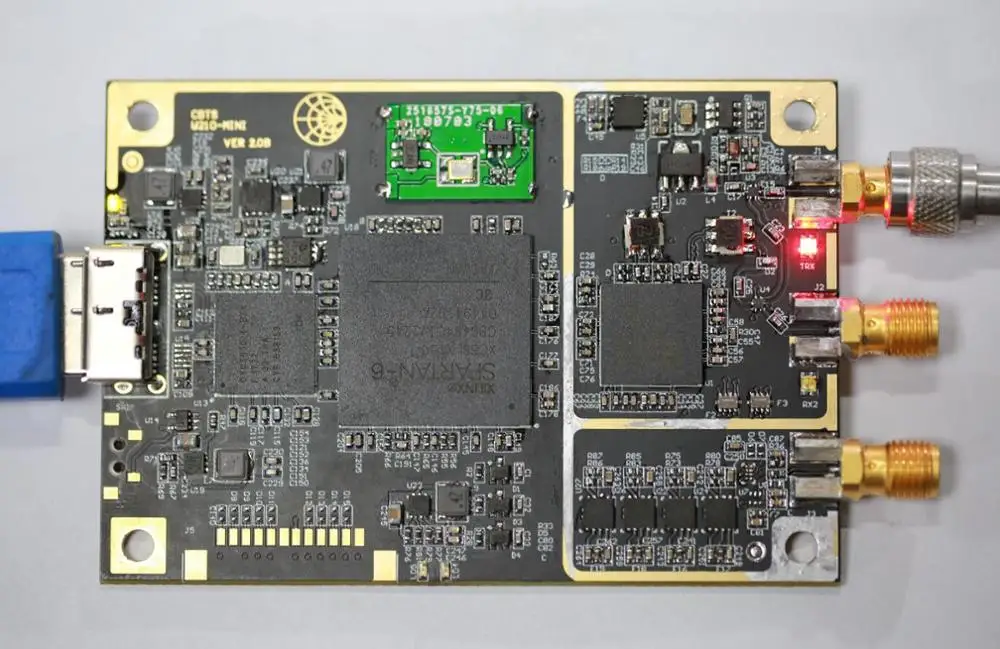 70M–6GHz SDR Software Defined Radio USB 3.0 Compatible with USRP B205 mini +Metal case