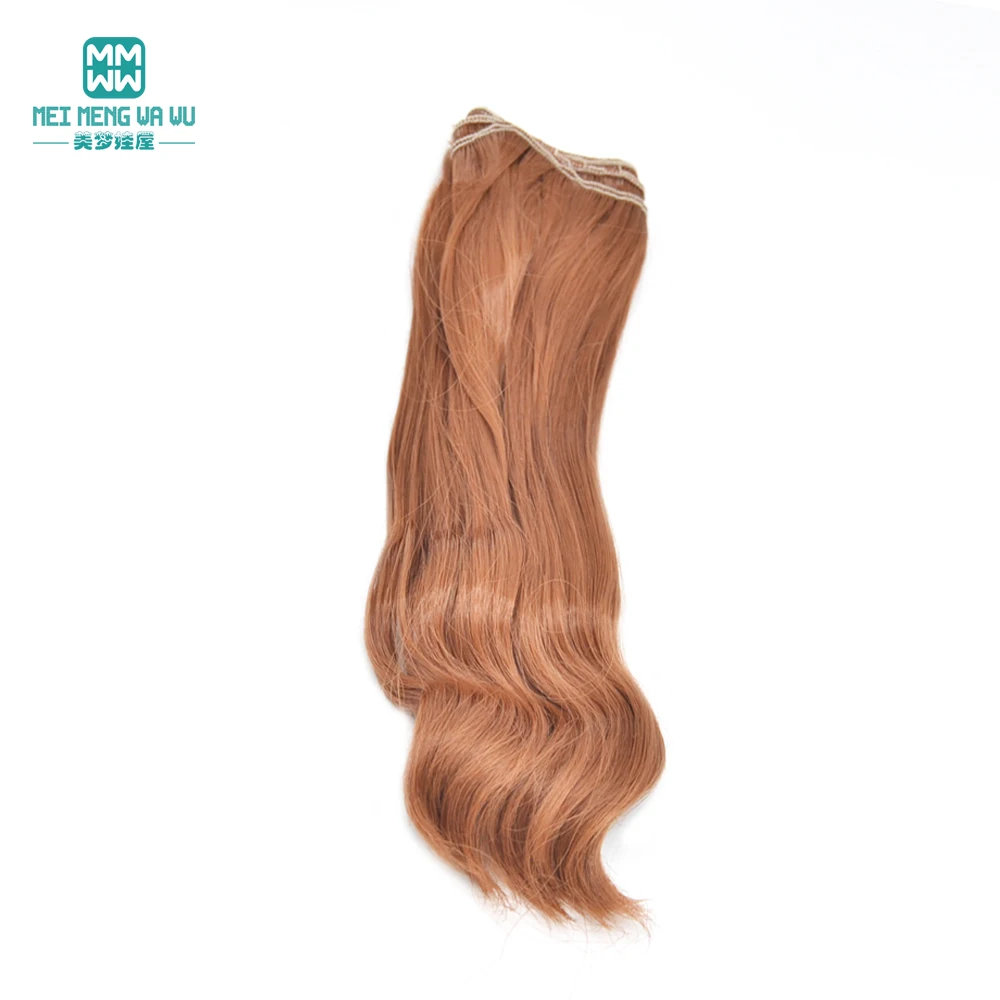 1pcs 20cm*100CM natural heavy curls wigs/hair For 1/3 1/4 1/6 BJD/SD doll accessories