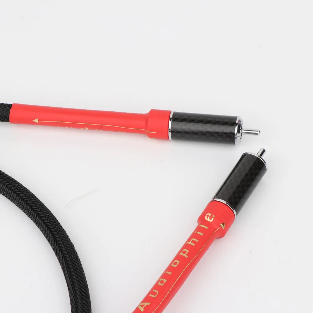 HIFI coaxial cable high-purity copper silver-plated subwoofer cable SPDIF RCA audio output Cable