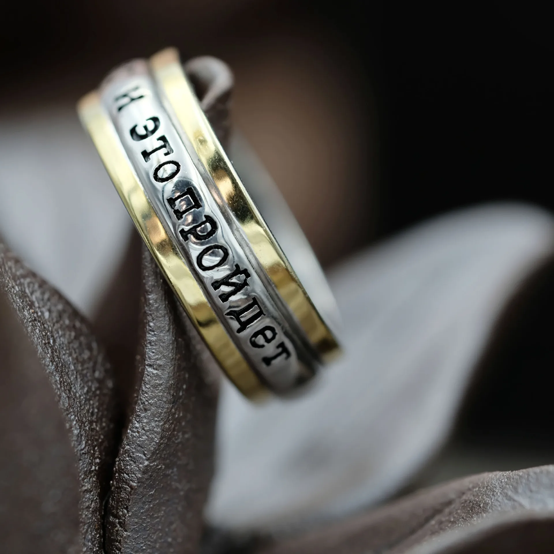 BOTOHO New Real 925 Pure Silver Personality Can Be Turned Man and Woman Couples Ring Retro Best-selling Good Luck Ring For Gift