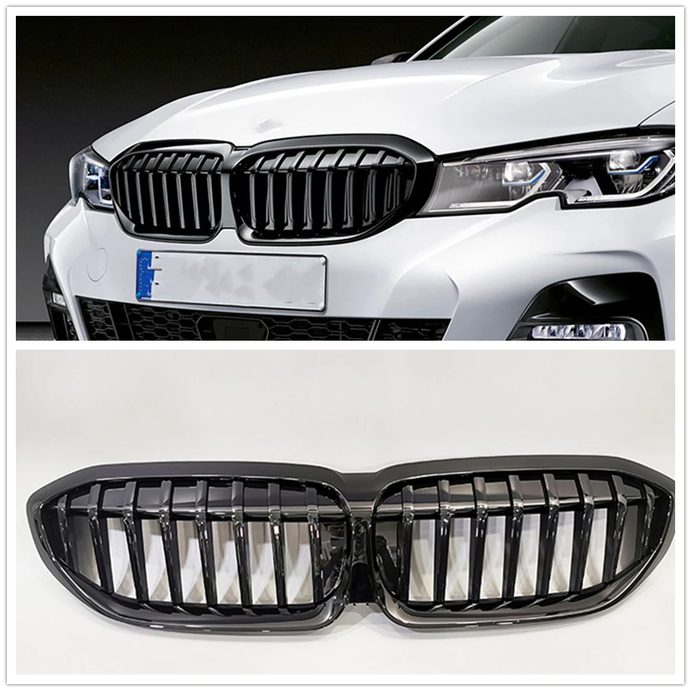 Front Kidney Grille Upper Bumper Hood Radiator Mesh Racing Grill For BMW 3 Series G20 G21 G28 318i 320i 328i 330i 335i 2019-2022