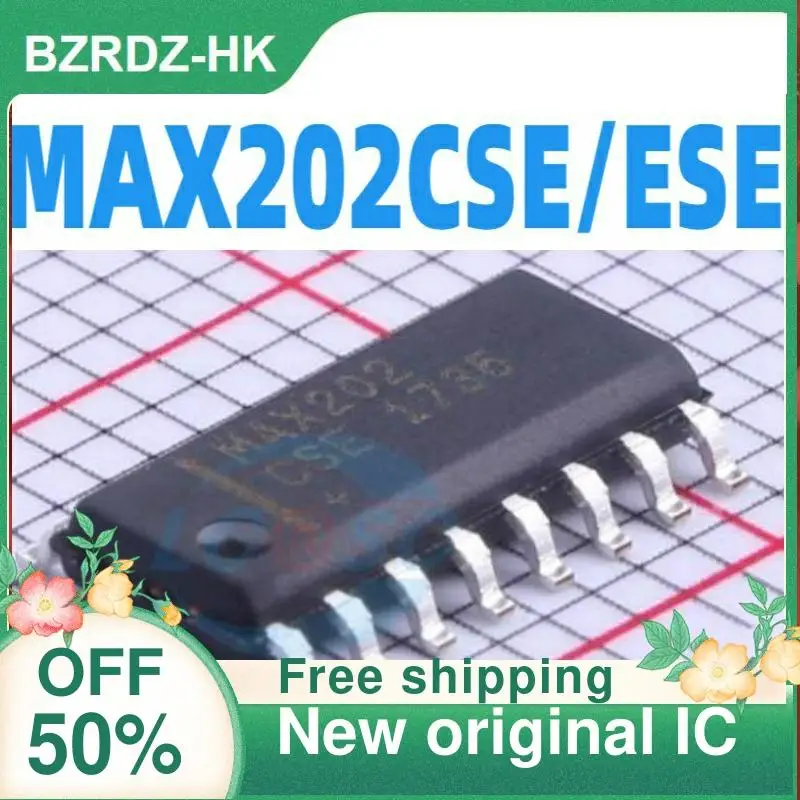 5 pz/lotto MAX202CSE MAX202ESE RS-232 SOP16 nuovo originale IC