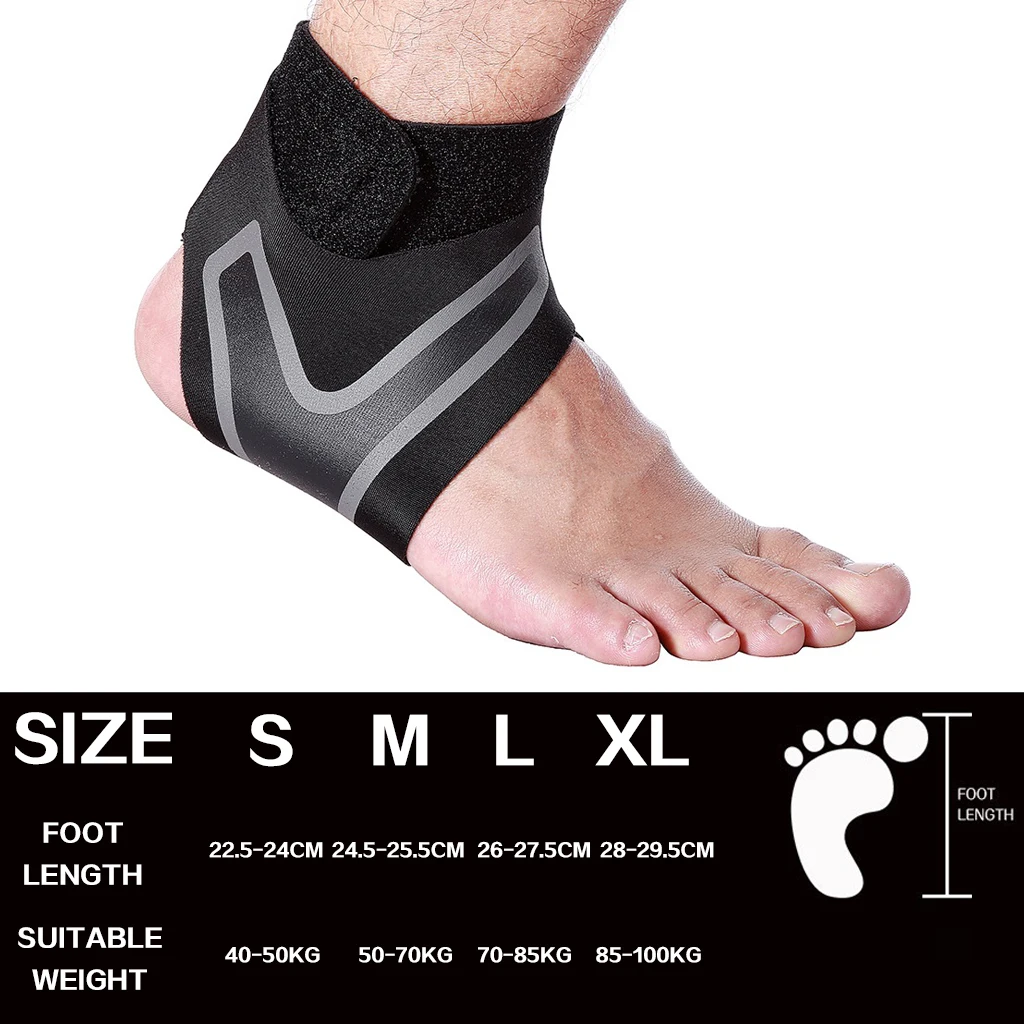 WorthWhile 1 PC Fitness Sports Ankle Brace Gym Elastic  Ankle Support Gear Foot Weights Wraps Protector Legs Power Weightlifting