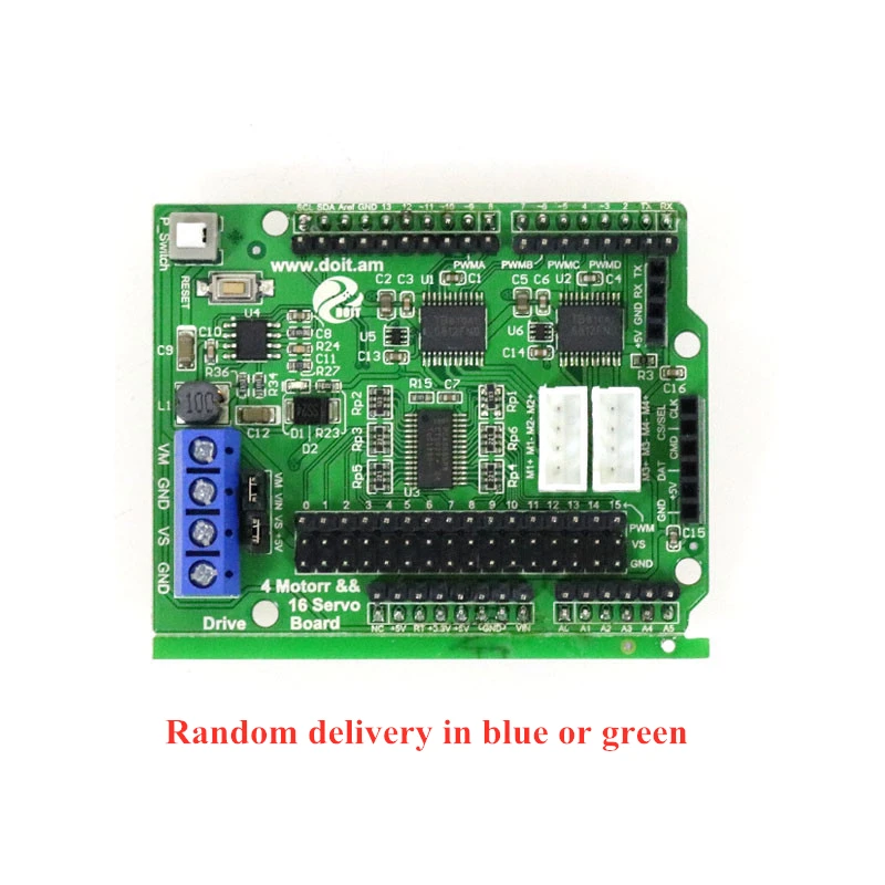 Wireless Controller Kit For RC Robot Arm/Chassis Part 4-Way Motor & 16-Way Servo Drive Motor Free Code,App DIY For Arduino