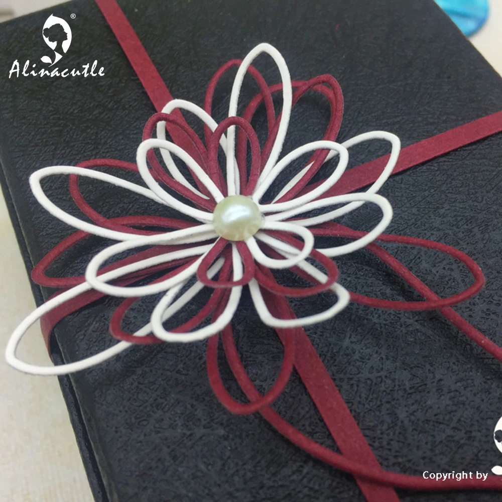 Alinacutle METAL CUTTING DIES Cut 6pc Bow Bowknot Tie Flower Gift Ribbon Present Scrapbooking PAPER CRAFT Card Album Art Cutter