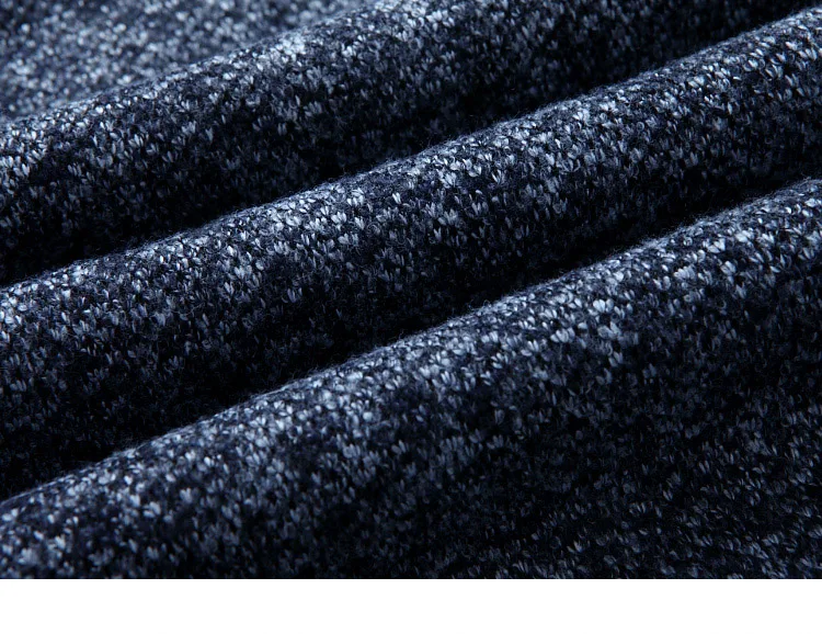 Winter Dicke Herren Strickpullover Mantel Off White Langarm Strickjacke Fleece Full Zip Männlich Kausal Plus Size Kleidung für den Herbst – Detail 17