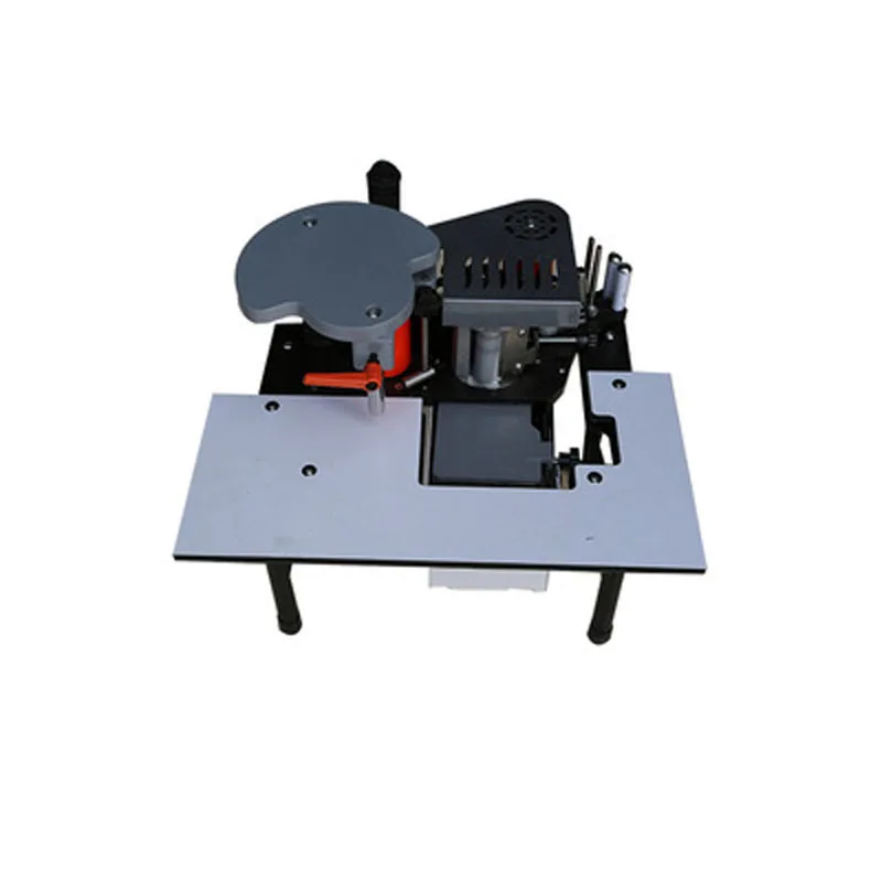 1100W Small Manual Edge Banding Machine Double Side Gluing Portable Edge Bander Woodworking Edge Banding Machine 220V