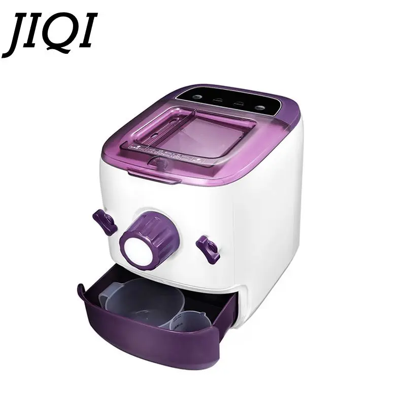 JIQI Random 5 Moulds Automatic Electric Pasta Machine DIY Vegetables Noodle Maker Dumpling Shell Maker 220V